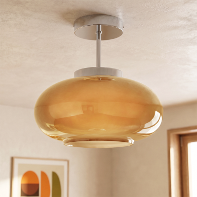 Retro lampa sufitowa ciemnoszara, Elba
