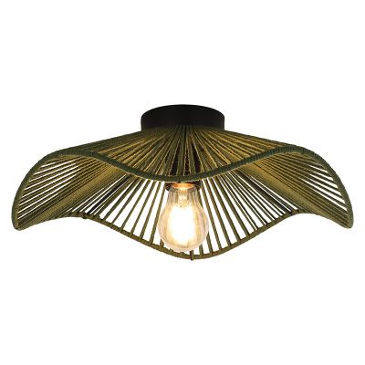 Rustykalna lampa sufitowa czarna, Annelot