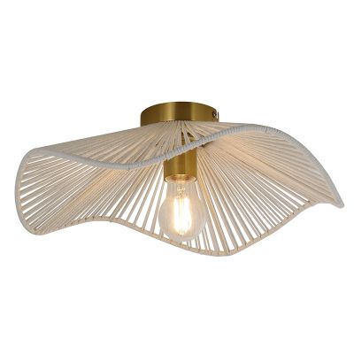 Rustykalna lampa sufitowa mosiądz, Annelot