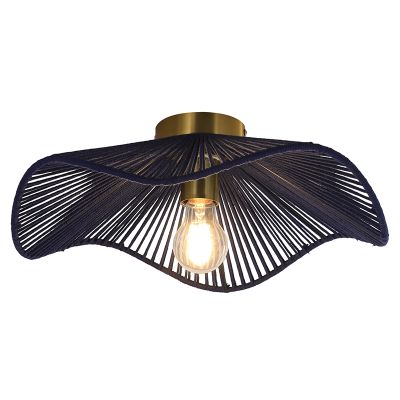 Rustykalna lampa sufitowa mosiądz, Annelot