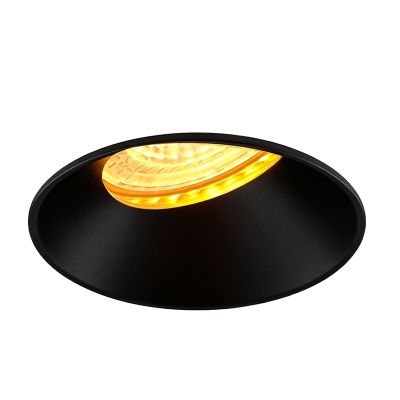 Aluminiowa oprawa sufitowa wpuszczana czarna, Sanaz