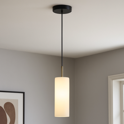 Nowoczesna lampa wisząca nad stół do jadalni biała, Gaya