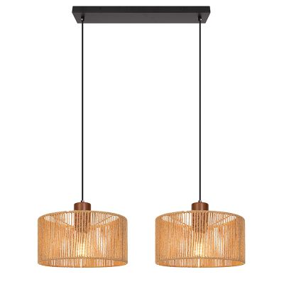 Rustykalna lampa wisząca brązowa, Selena