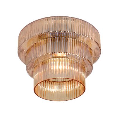 Retro lampa sufitowa bursztynowa, Paris