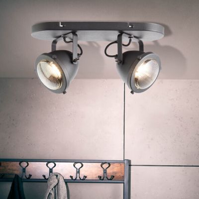 Industrialny spot sufitowy czarny, Liza