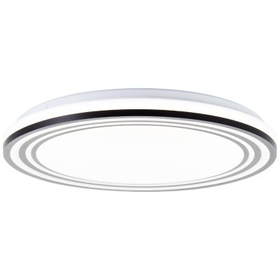 Nowoczesna lampa sufitowa czarna, Merlijn, 36W, white switch LED, z pilot
