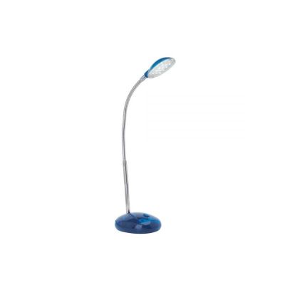 Plastikowa lampa biurkowa niebieska, Marenthe, 2W, 6000K LED, z przełącznik
