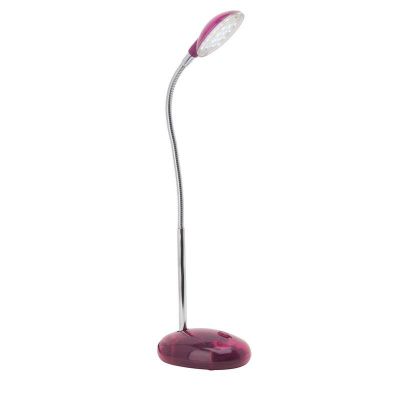 Plastikowa lampa biurkowa różowa, Marenthe, 2W, 6000K LED, z przełącznik