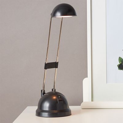 Nowoczesna lampa biurkowa czarna, Louna, 6W, 2700K LED, z przełącznik