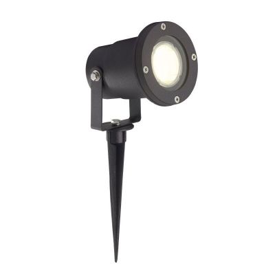 Aluminiowa lampa dogruntowa czarna, Shanna, IP44