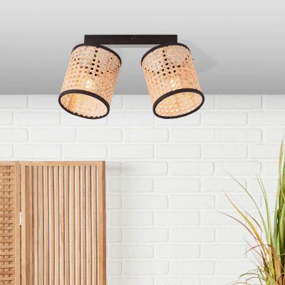 Rustykalny spot sufitowy beżowy, Emmelie