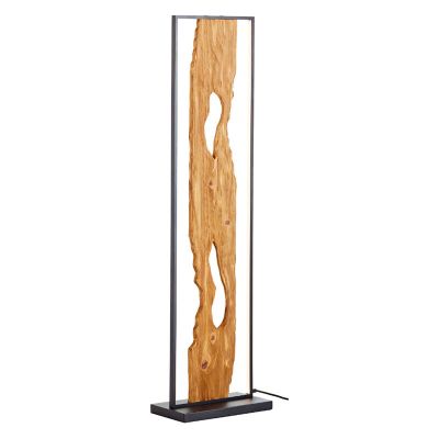 Rustykalna lampa stojąca brązowa, Raynor, 20W, 3000K LED, z przełącznik