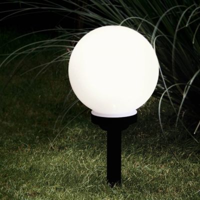 Plastikowa lampa dogruntowa czarna, Zora, 0,5W, 3000K LED, IP44, z przełącznik