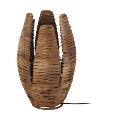 Stalowa rustykalna lampa stołowa czarna, Joyca, z przełącznik