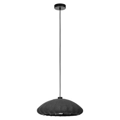 Tkanina lampa wisząca szara, Benji