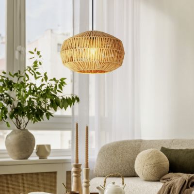 Papierowa lampa wisząca brązowa, Serhan