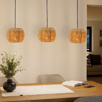 Papierowa lampa wisząca brązowa, Serhan