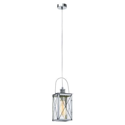 Metalowa vintage lampa wisząca chromowana, Abderrahim