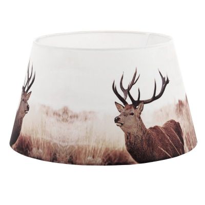 Tkaniny rustykalny abażur brązowy, Noah