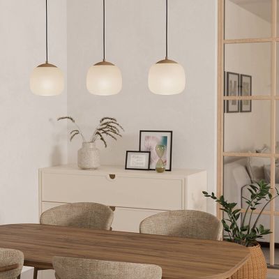 Szklana lampa wisząca ciemnoszara, Claudia