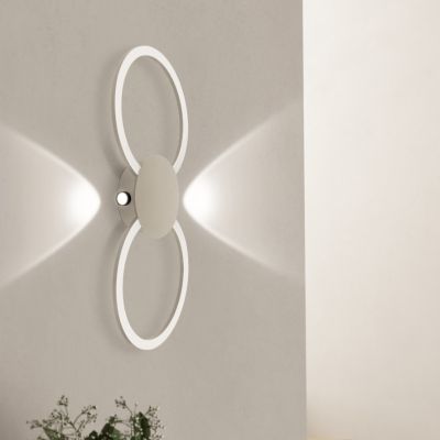 Aluminiowy design kinkiet brązowy, Vixa, 20W, 3000K LED