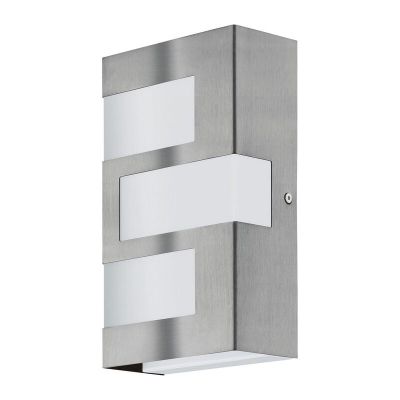 Plastikowa nowoczesna lampa zewnętrzna srebrna, Maegan, 3W, 3000K LED, IP44