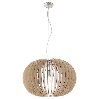 Drewniana lampa wisząca rustykalna, Kiran