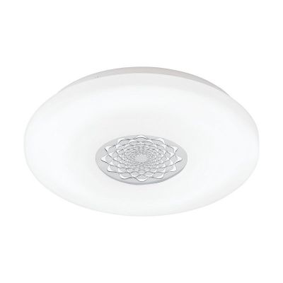 Plastikowa nowoczesna lampa sufitowa biała, Carmela, 24W, 3000K LED