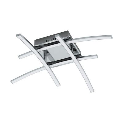 Aluminiowy nowoczesny plafon sufitowy chromowany, Josua, 5W, 3000K LED