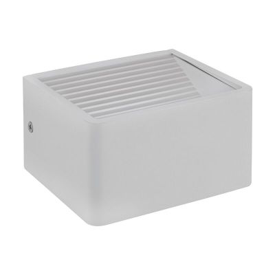 Aluminiowa nowoczesna lampa zewnętrzna biała, Nicoliene, 6W, 3000K LED, IP65