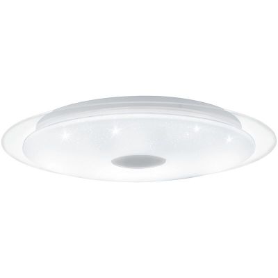 Stalowy plafon sufitowy przezroczysty, Dunya, 36W, regulowany kolor LED