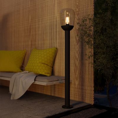 Aluminiowa nowoczesna lampa zewnętrzna czarna, Kerwin, IP44