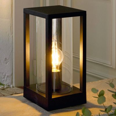 Aluminiowa nowoczesna lampa zewnętrzna czarna, Laszlo, IP54