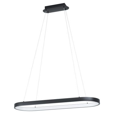 Plastikowa nowoczesna lampa wisząca czarna, Maira, 30W, 3000K LED