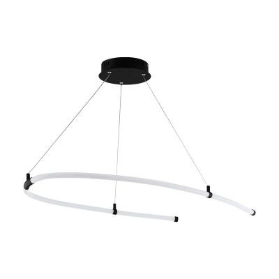 Plastikowa nowoczesna lampa wisząca czarna, Gamze, 27W, 3000K LED