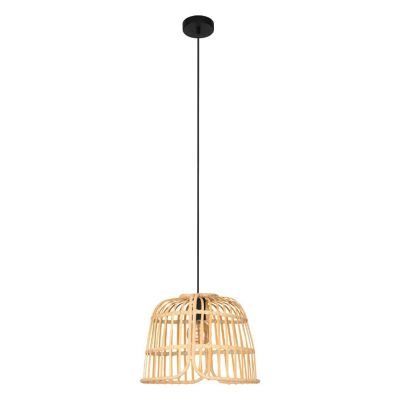 Rattanowa lampa wisząca brązowa, Sicco