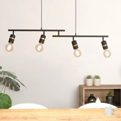 Aluminiowa lampa wisząca czarna, Jelger