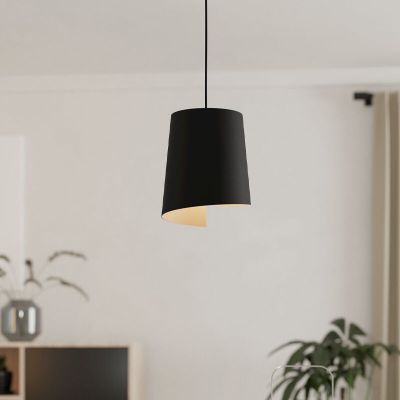 Aluminiowa rustykalna lampa wisząca czarna, Vincenzo