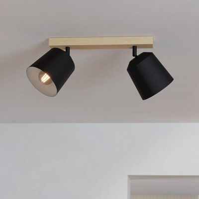 Drewniany reflektor ścienny brązowy, Teddy