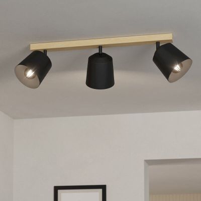 Drewniany spot sufitowy brązowy, Teddy