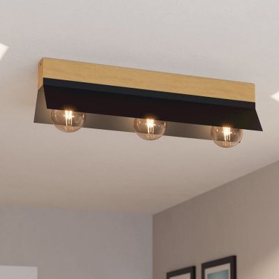 Aluminiowa industrialna lampa sufitowa czarna, Kyla