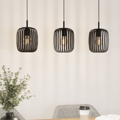 Aluminiowa industrialna lampa wisząca czarna, Pietro