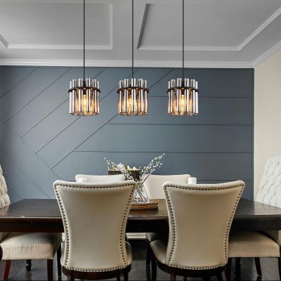 Szklana design lampa wisząca czarna, Genelva