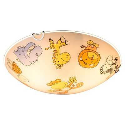 Szklana lampa sufitowa dla dzieci wielokolorowa, Kitty
