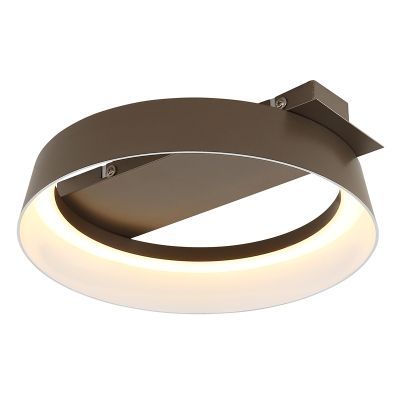 Metalowy design plafon sufitowy brązowy, Sybrich, 12W, 3000K LED