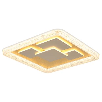 Akrylowy design plafon sufitowy złoty, Lynsey, 40W, 3000K LED