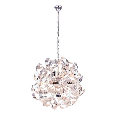 Metalowa design lampa wisząca chromowana, Teake