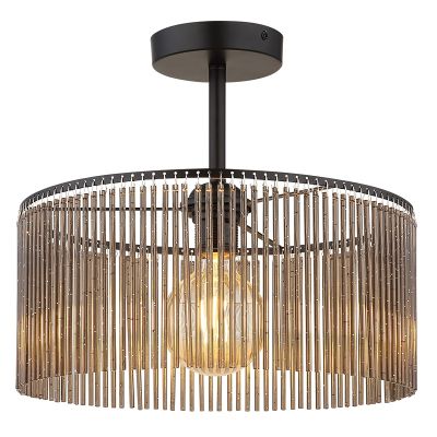 Akrylowa design lampa sufitowa czarna, Lies