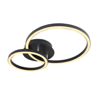 Metalowy nowoczesny plafon sufitowy czarny, Palica, 18W, 3000K LED