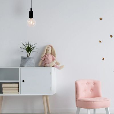 Czarna lampa wisząca nowoczesna, Fix